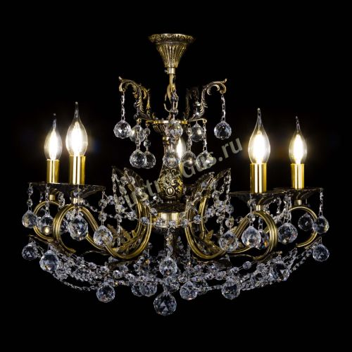 Бронзовая люстра Валери №5 шар в Химках Гусь Хрустальный