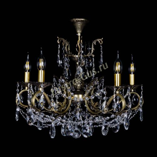 Бронзовая люстра Валери №5 журавлик в Химках Гусь Хрустальный