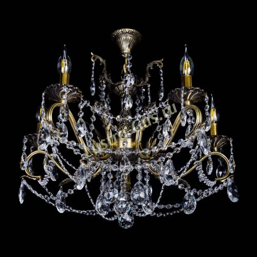 Бронзовая люстра Валери №5 журавлик в Химках Гусь Хрустальный