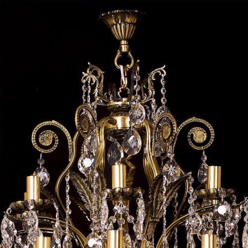 Люстра бронзовая Афина №2 в Химках Гусь Хрустальный