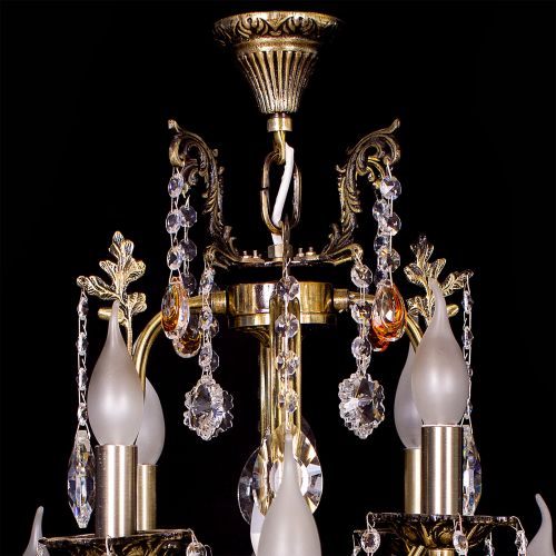 Люстра бронзовая Мелания №12 в Химках Гусь Хрустальный