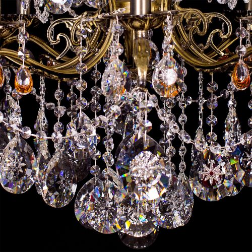 Люстра бронзовая Мелания №12 в Химках Гусь Хрустальный