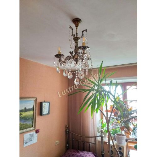 Люстра бронзовая Мелания №3 в Химках Гусь Хрустальный