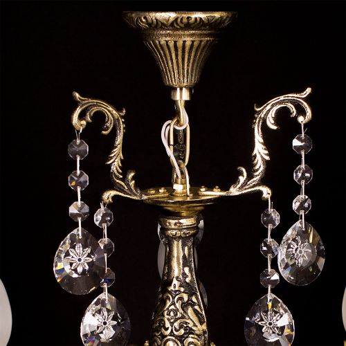 Люстра бронзовая Мелания №3 в Химках Гусь Хрустальный