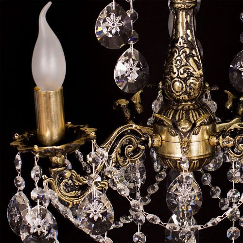 Люстра бронзовая Мелания №3 в Химках Гусь Хрустальный