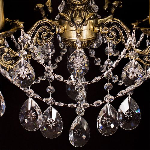 Люстра бронзовая Мелания №3 в Химках Гусь Хрустальный