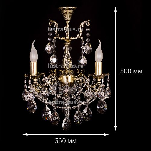 Люстра бронзовая Мелания №3 в Химках Гусь Хрустальный