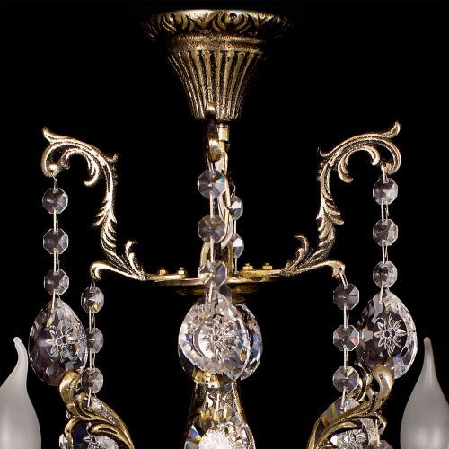 Люстра бронзовая Мелания №4 в Химках Гусь Хрустальный