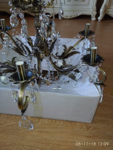 Люстра бронзовая Мелания №6/2 в Химках отзыв и фото покупателя