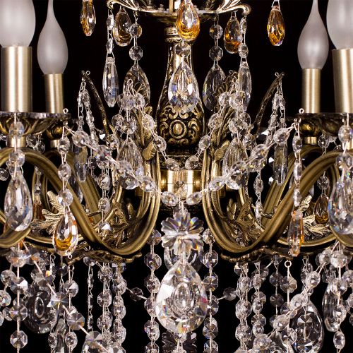 Люстра бронзовая Мелания №6/2 в Химках Гусь Хрустальный