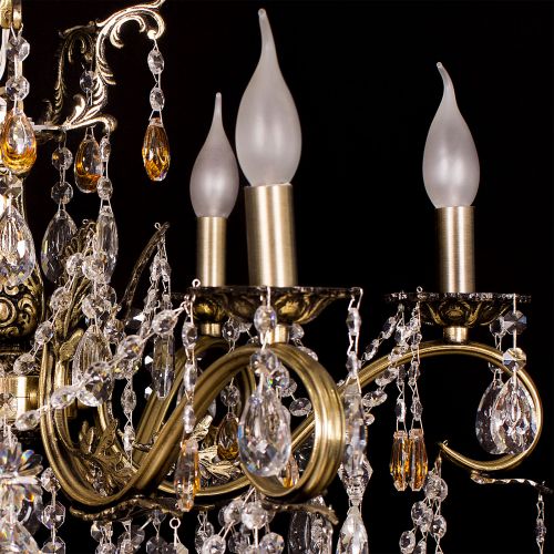 Люстра бронзовая Мелания №6/2 в Химках Гусь Хрустальный