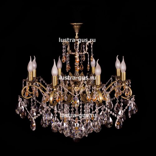 Люстра бронзовая Мелания №8/2 в Химках Гусь Хрустальный