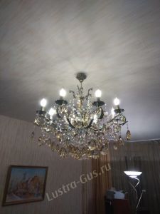 Люстра бронзовая Мелания №8/3 в Химках отзыв и фото покупателя