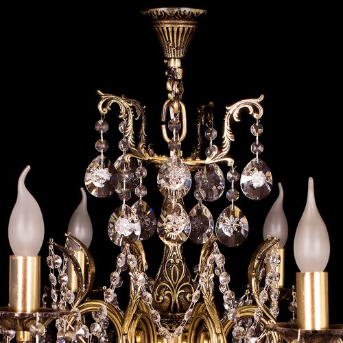 Люстра бронзовая Мелания №8 в Химках Гусь Хрустальный