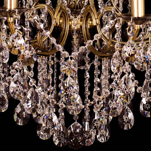 Люстра бронзовая Мелания №8 в Химках Гусь Хрустальный