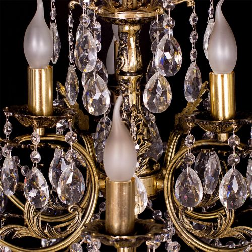 Люстра бронзовая Мелания №9 в Химках Гусь Хрустальный