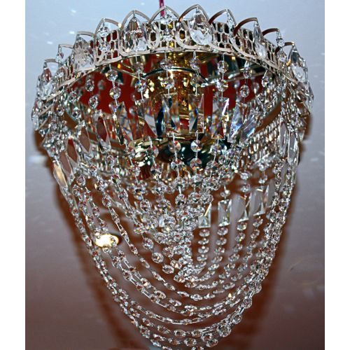 Люстра Катерина зеркальная Водоворот в Химках Гусь Хрустальный