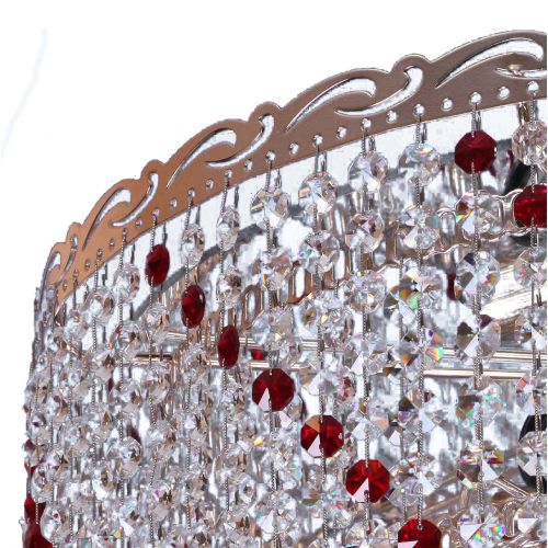 Люстра Капель обтикон цветной в Химках Гусь Хрустальный