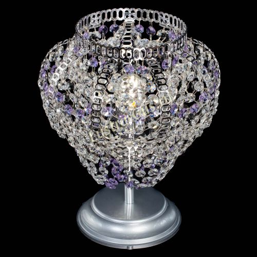 Настольная лампа Альфа №1 фиолетовая в Химках Гусь Хрустальный