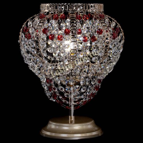 Настольная лампа Альфа №1 красная в Химках Гусь Хрустальный