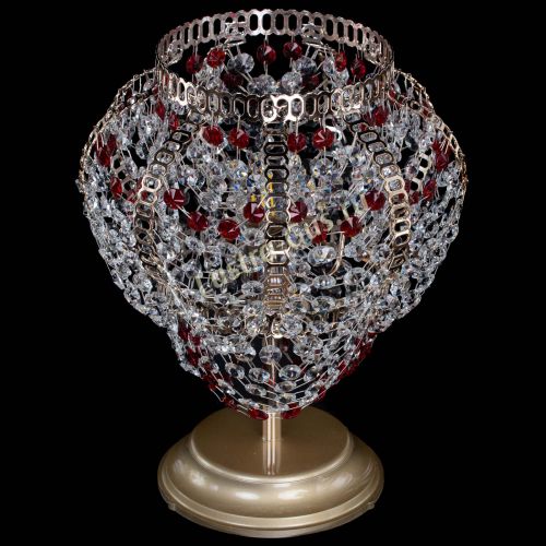 Настольная лампа Альфа №1 красная в Химках Гусь Хрустальный