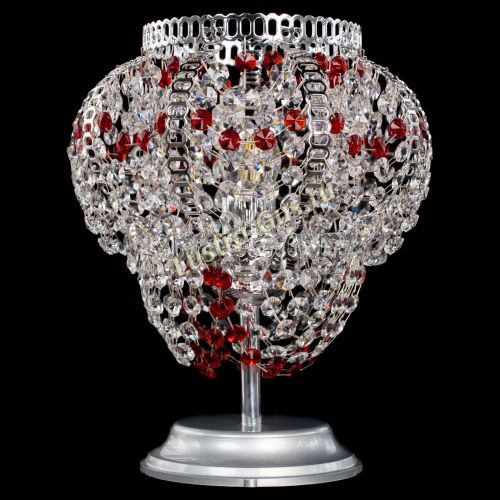 Настольная лампа Альфа №1 красная в Химках Гусь Хрустальный