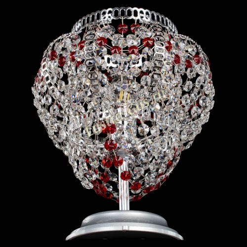 Настольная лампа Альфа №1 красная в Химках Гусь Хрустальный