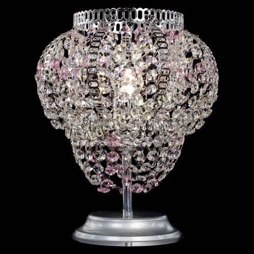Настольная лампа Альфа №1 розовая в Химках Гусь Хрустальный