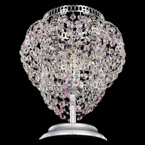 Настольная лампа Альфа №1 розовая в Химках Гусь Хрустальный