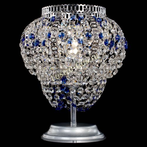 Настольная лампа Альфа №1 синяя в Химках Гусь Хрустальный