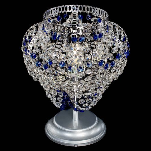 Настольная лампа Альфа №1 синяя в Химках Гусь Хрустальный