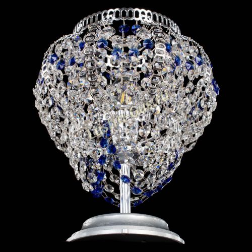 Настольная лампа Альфа №1 синяя в Химках Гусь Хрустальный