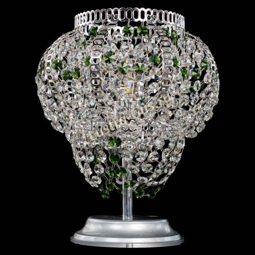 Настольная лампа Альфа №1 зеленая в Химках Гусь Хрустальный