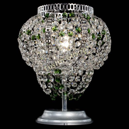 Настольная лампа Альфа №1 зеленая в Химках Гусь Хрустальный