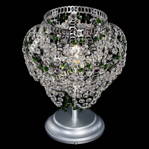 Настольная лампа Альфа №1 зеленая в Химках Гусь Хрустальный