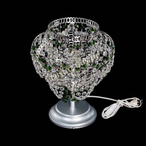 Настольная лампа Альфа №1 зеленая в Химках Гусь Хрустальный
