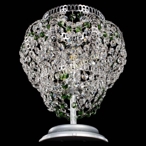 Настольная лампа Альфа №1 зеленая в Химках Гусь Хрустальный