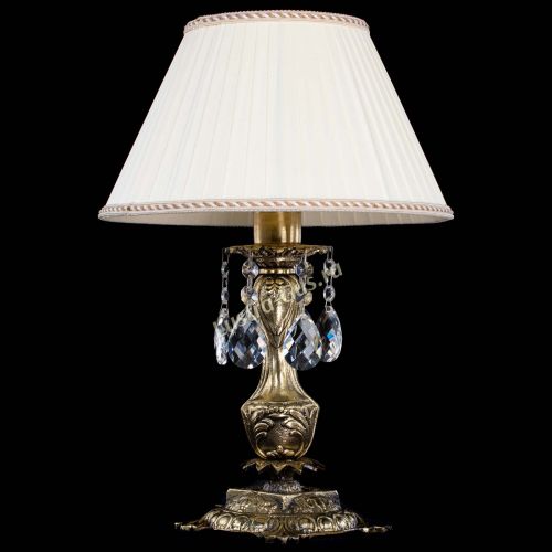 Бронзовая настольная лампа Антик №1 Баден с абажуром в Химках Бронзовая настольная лампа Антик №1 Баден с абажуром в Химках