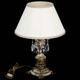 Бронзовая настольная лампа Антик №1 Баден с абажуром в Химках Бронзовая настольная лампа Антик №1 Баден с абажуром в Химках