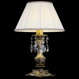 Бронзовая настольная лампа Антик №1 Лучик с абажуром в Химках