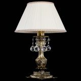 Бронзовая настольная лампа Антик №1 Шар  с абажуром в Химках