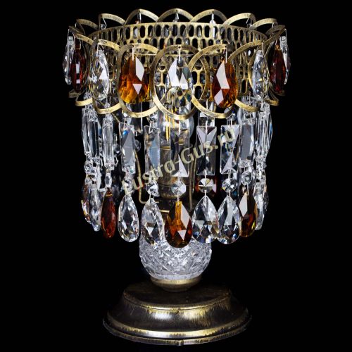 Настольная лампа Астра №1 под бронзу Чайная в Химках Гусь Хрустальный