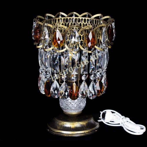 Настольная лампа Астра №1 под бронзу Чайная в Химках Гусь Хрустальный