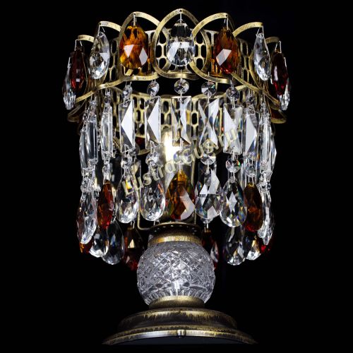 Настольная лампа Астра №1 под бронзу Чайная в Химках Гусь Хрустальный