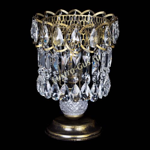 Настольная лампа Астра №1 под бронзу в Химках Гусь Хрустальный