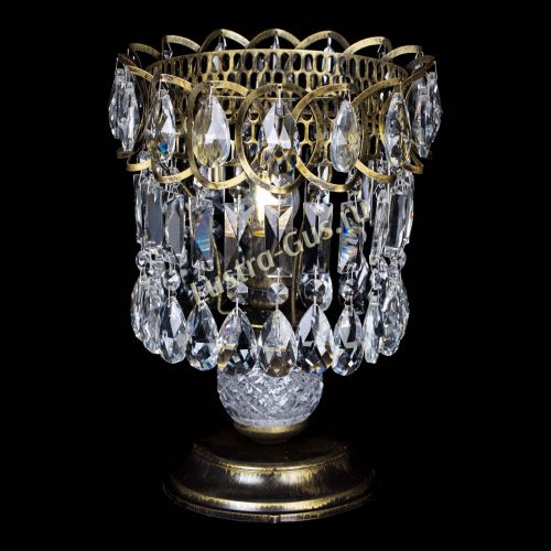 Настольная лампа Астра №1 под бронзу в Химках Гусь Хрустальный