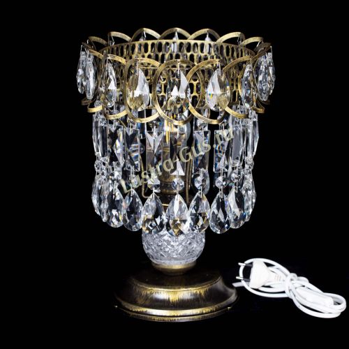 Настольная лампа Астра №1 под бронзу в Химках Гусь Хрустальный