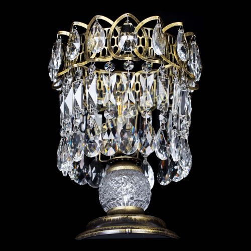 Настольная лампа Астра №1 под бронзу в Химках Гусь Хрустальный