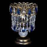 Настольная лампа Астра №1 под бронзу Синяя в Химках