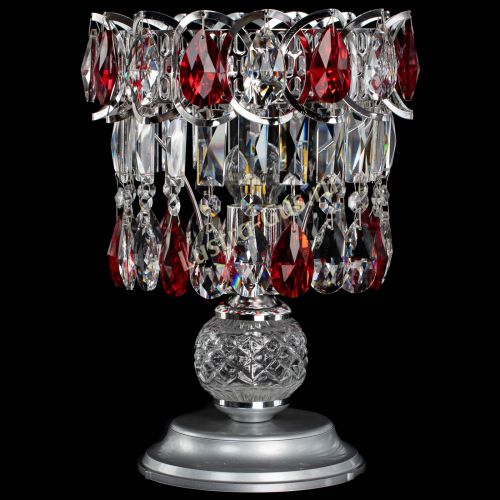 Настольная лампа Астра №1 красная в Химках Гусь Хрустальный